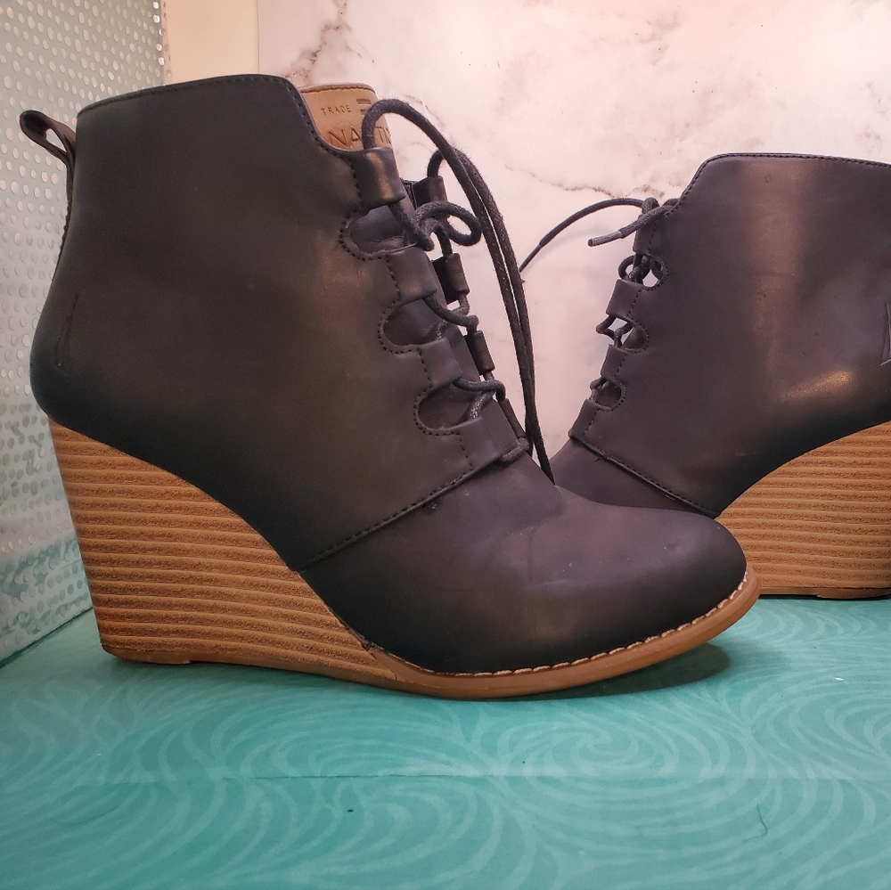 Wedge pu Ankle boots
